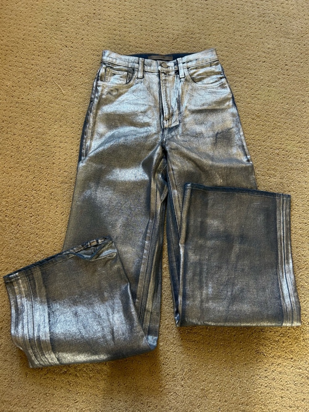 JOES Mia High Rise Metallic Silver Women's Jeans